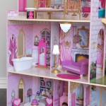 Casuta Castel din lemn pentru papusi ROSE Garden DollHouse Kidkraft cu sunete si lumni